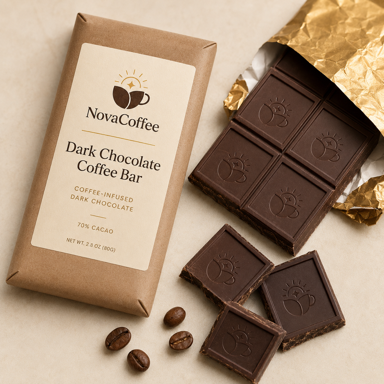 Dark Chocolate Coffee Bar - Image 3
